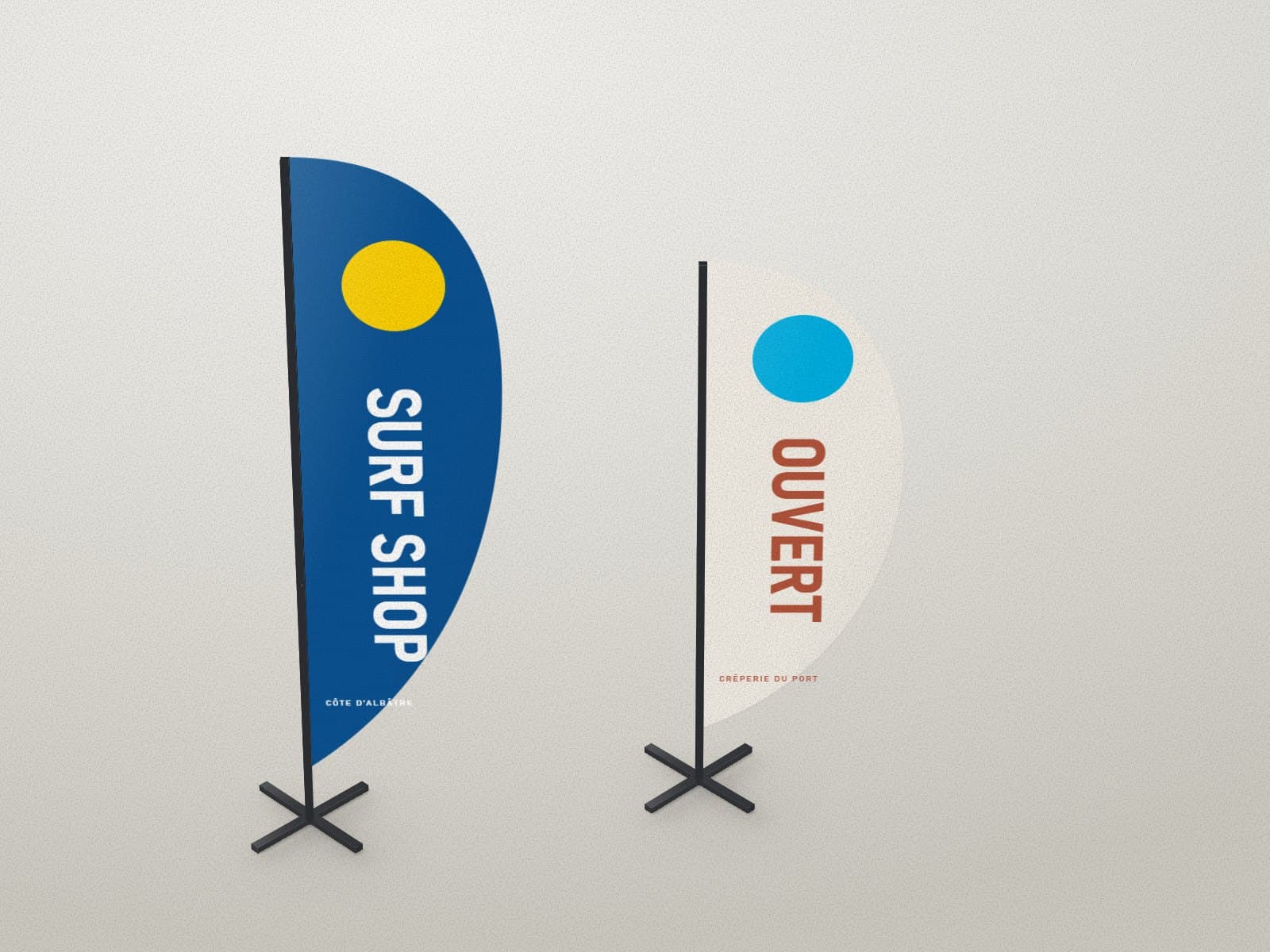 Beach flags & oriflammes