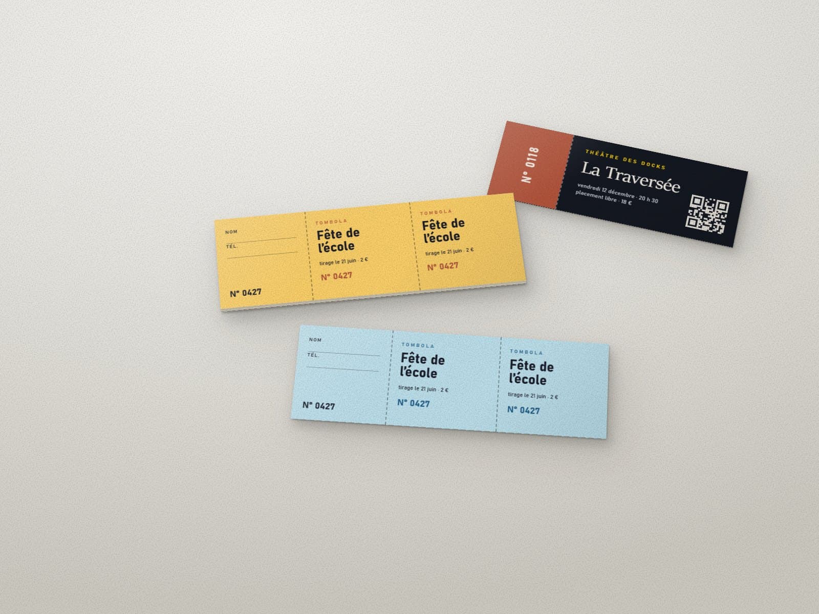 Billets & tickets numérotés