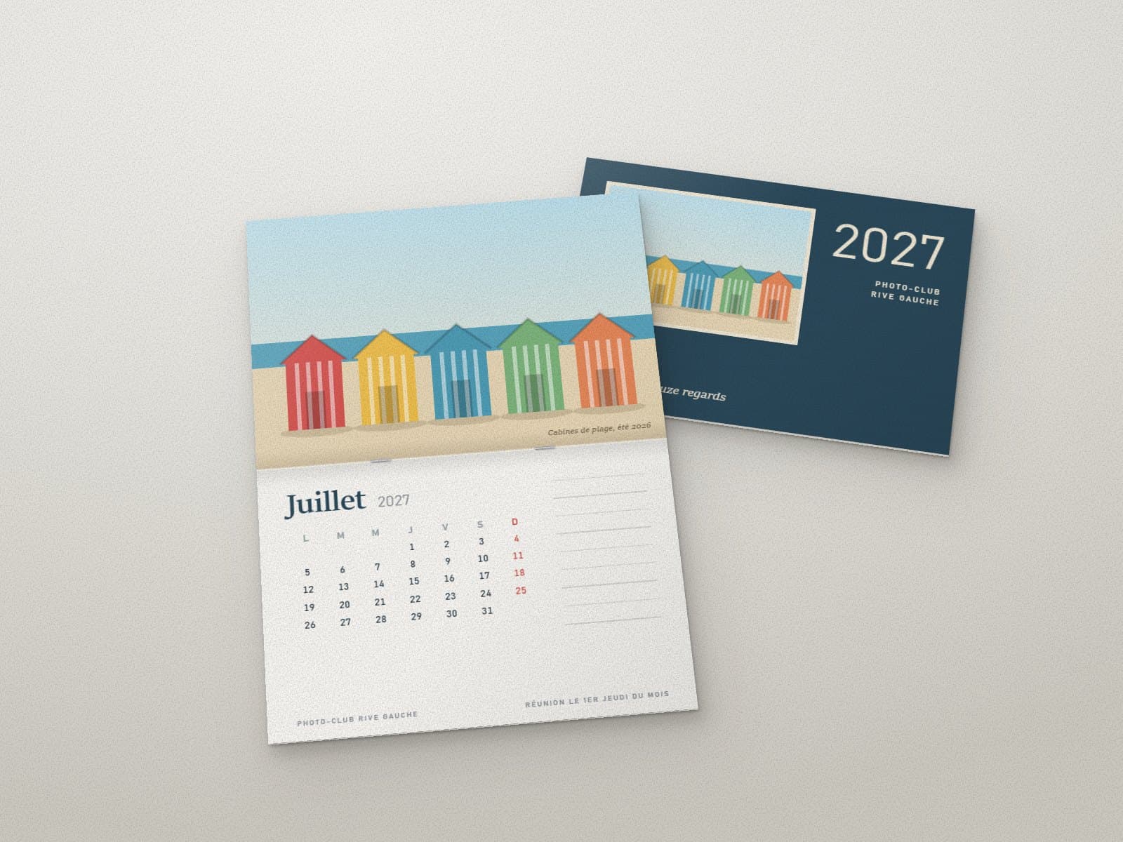 Calendriers agrafés