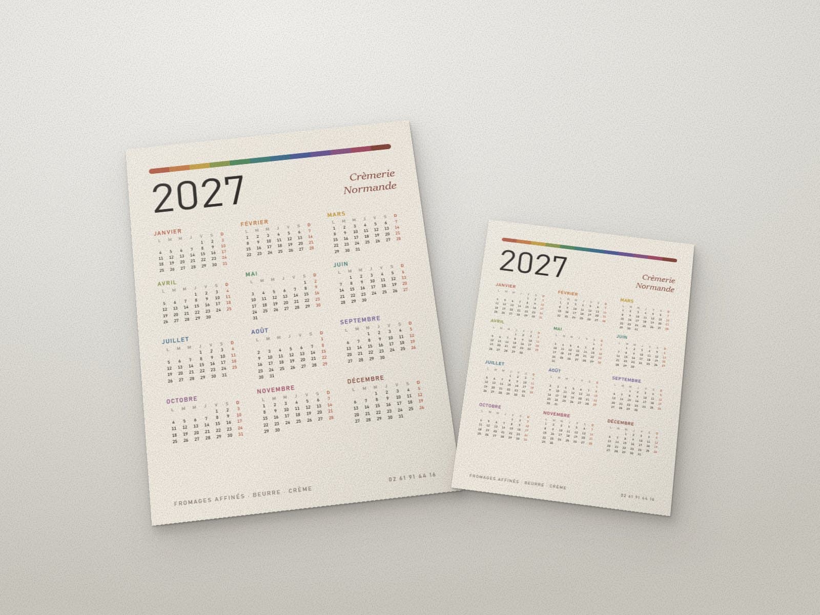 Calendriers papier